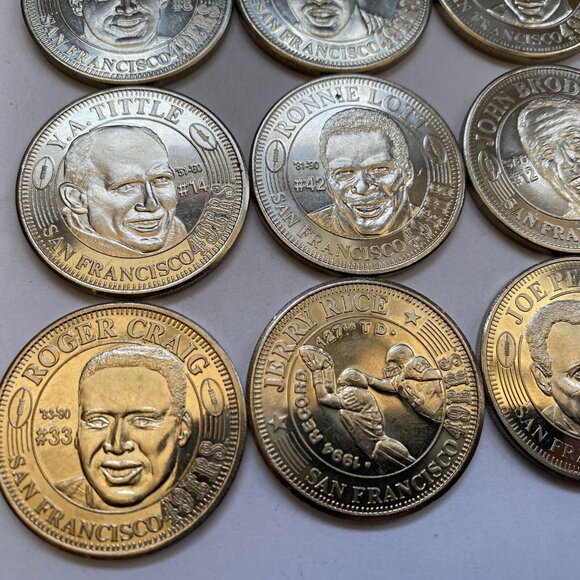 San Francisco 49ers then and now 1994-95 collectable coins 12 of 20 Lot #5 - Picture 5 of 8